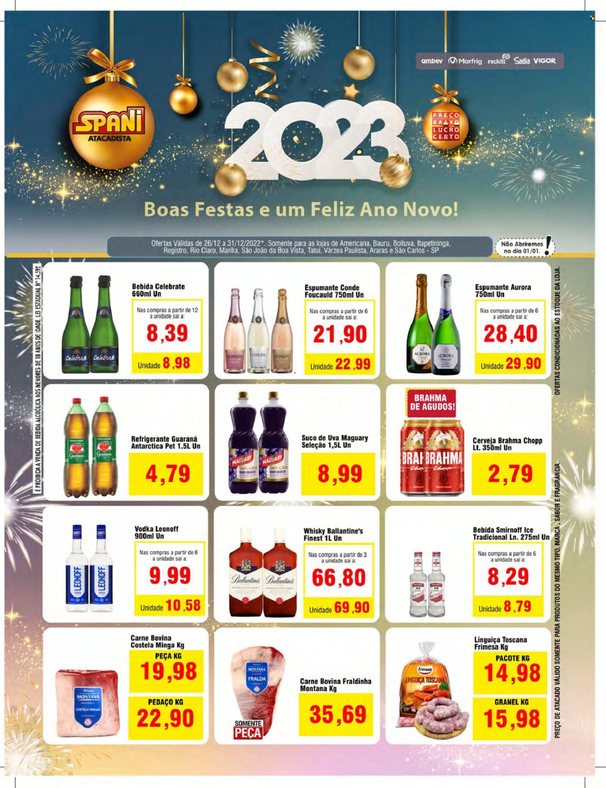 Folheto Spani Atacadista - 26/12/2022 - 31/12/2022. Página 1