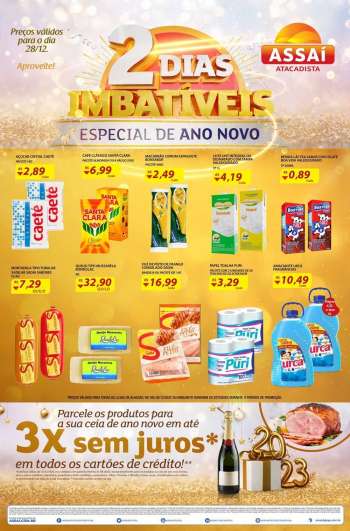 Folheto Assaí Atacadista - 28/12/2022 - 28/12/2022.