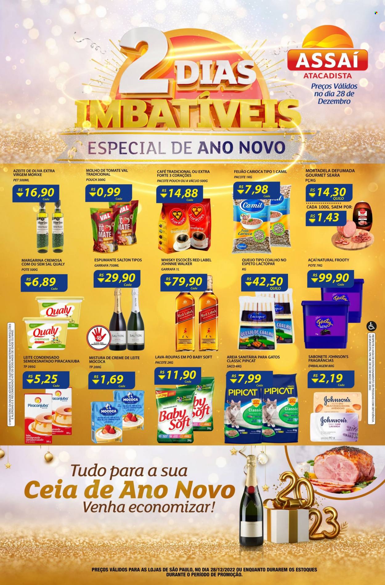 Folheto Assaí Atacadista - 28/12/2022 - 28/12/2022. Página 1