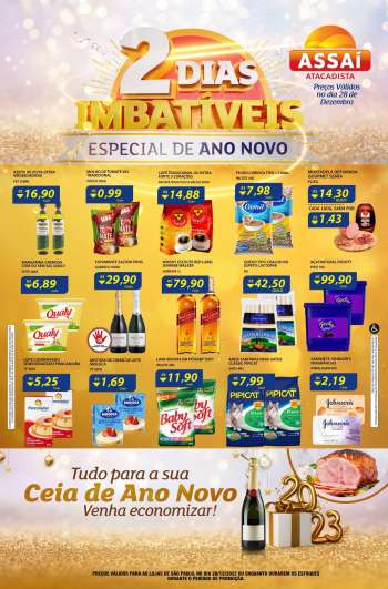 Folheto Assaí Atacadista - 28/12/2022 - 28/12/2022.