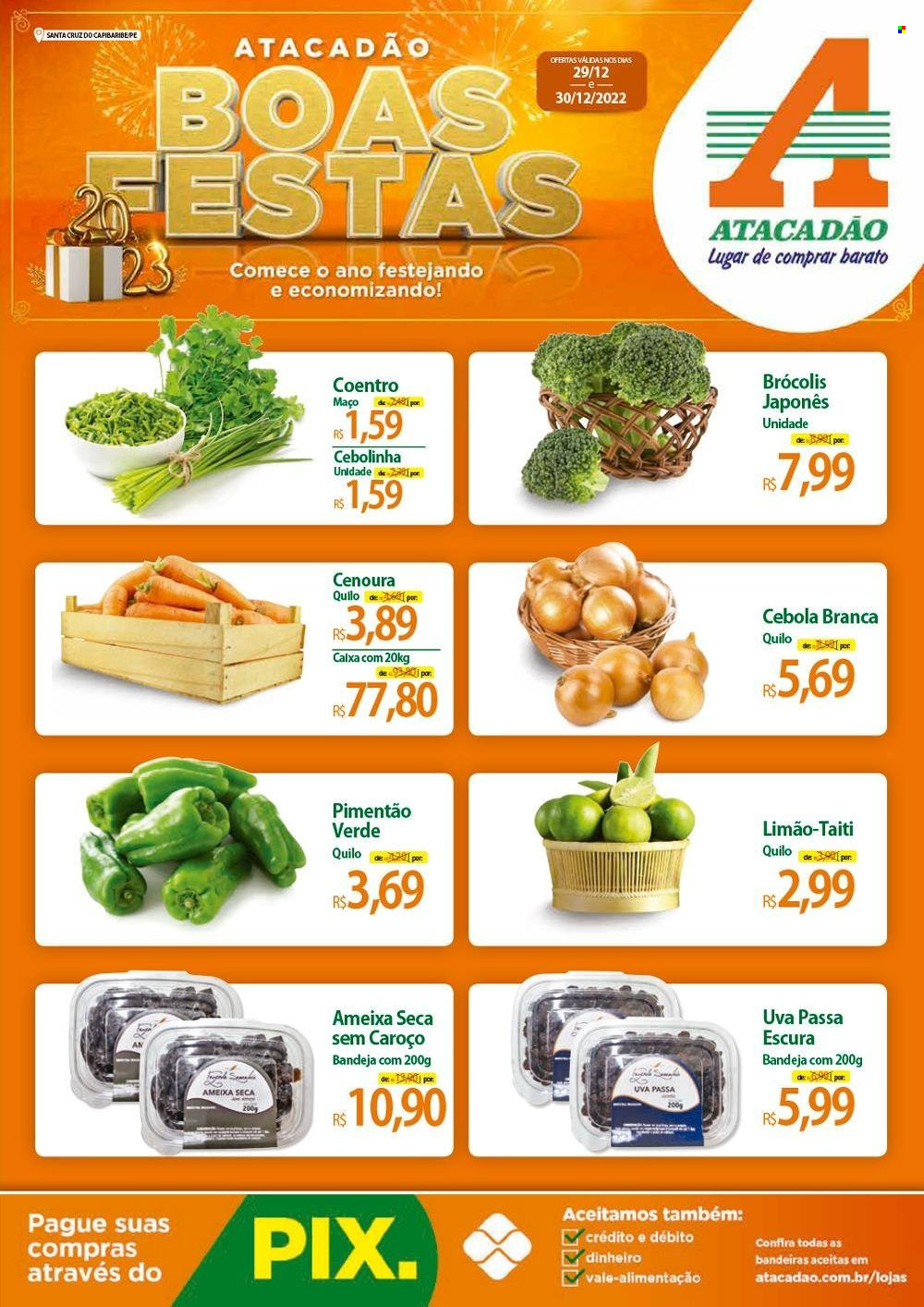 Folheto Atacadão - 29/12/2022 - 30/12/2022. Página 1