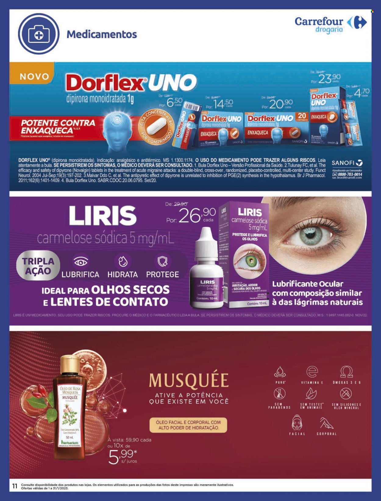 Folheto Carrefour Drogaria - 01/01/2023 - 31/01/2023. Página 11