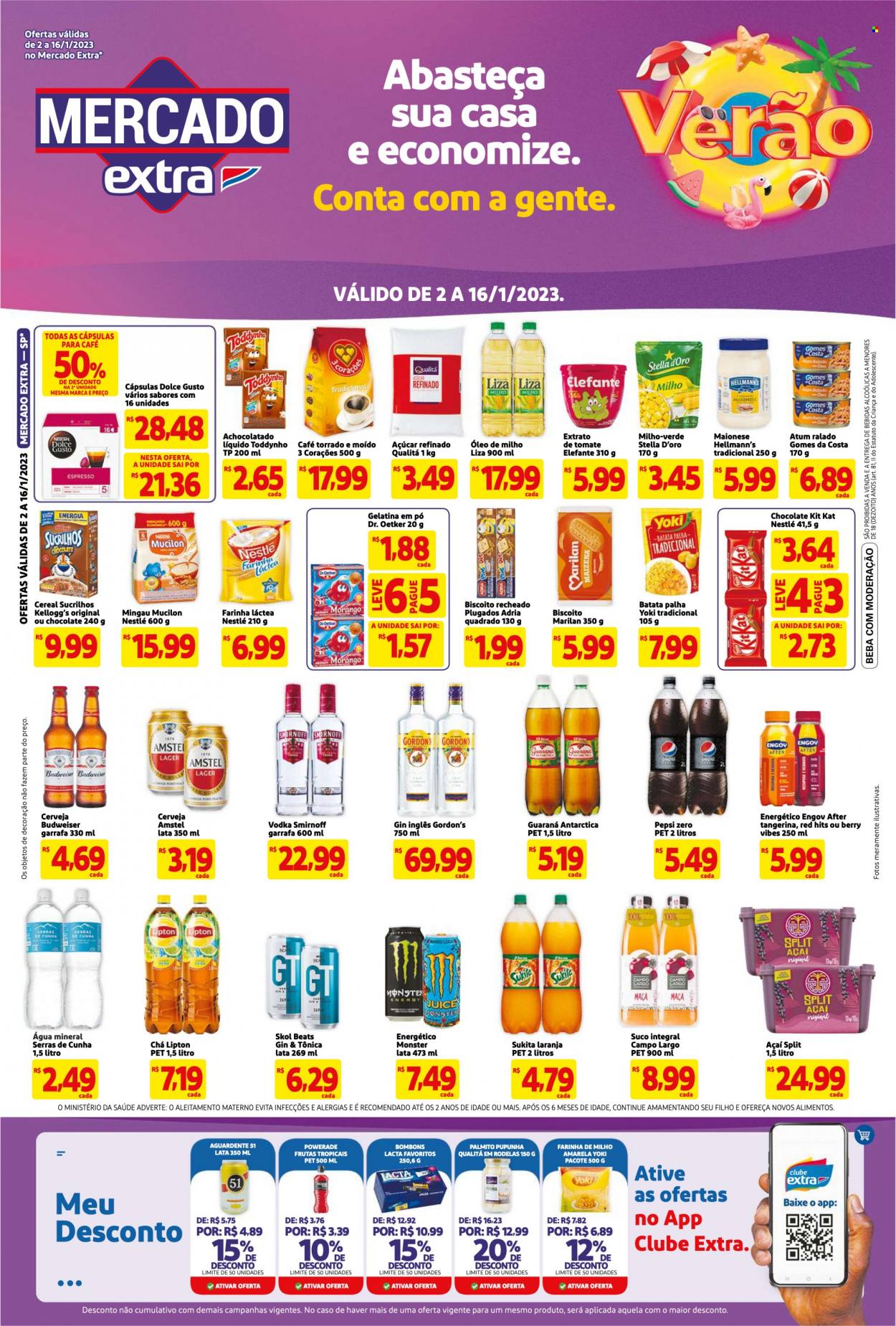 Folheto Mercado Extra - 02/01/2023 - 16/01/2023. Página 1
