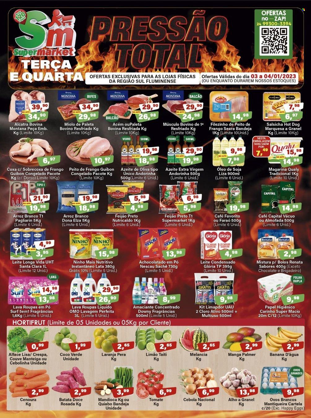 Folheto Rede Supermarket - 03/01/2023 - 04/01/2023. Página 1