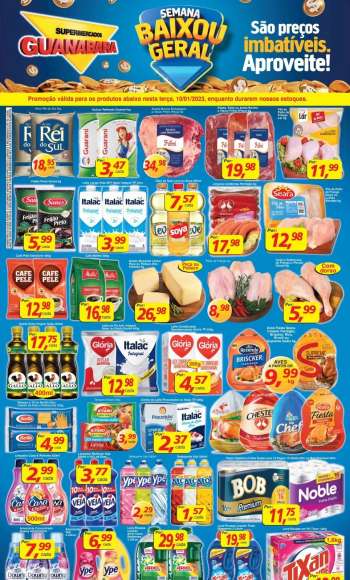 Folheto Supermercados Guanabara - 10/01/2023 - 10/01/2023.