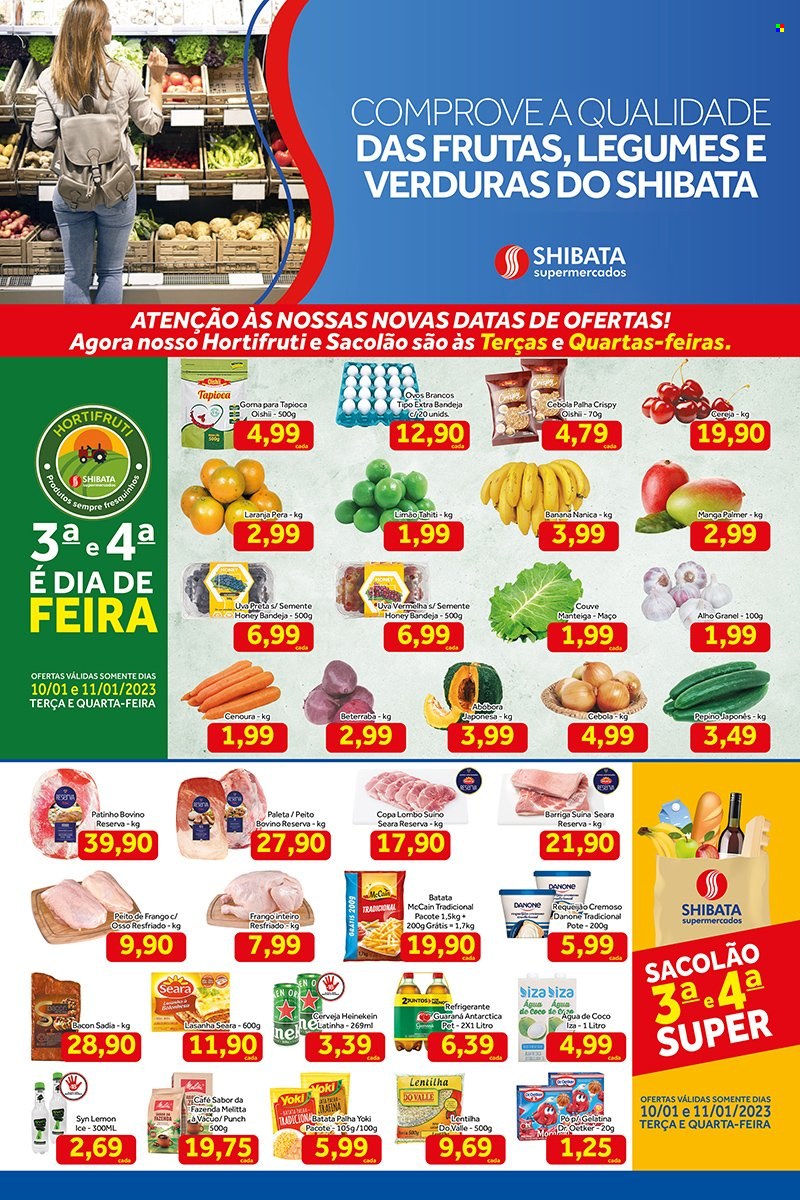 Folheto Shibata Supermercados - 10/01/2023 - 16/01/2023. Página 1