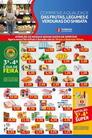 Folheto Shibata Supermercados - 10/01/2023 - 16/01/2023.