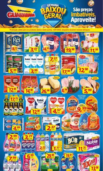 Folheto Supermercados Guanabara - 12/01/2023 - 12/01/2023.