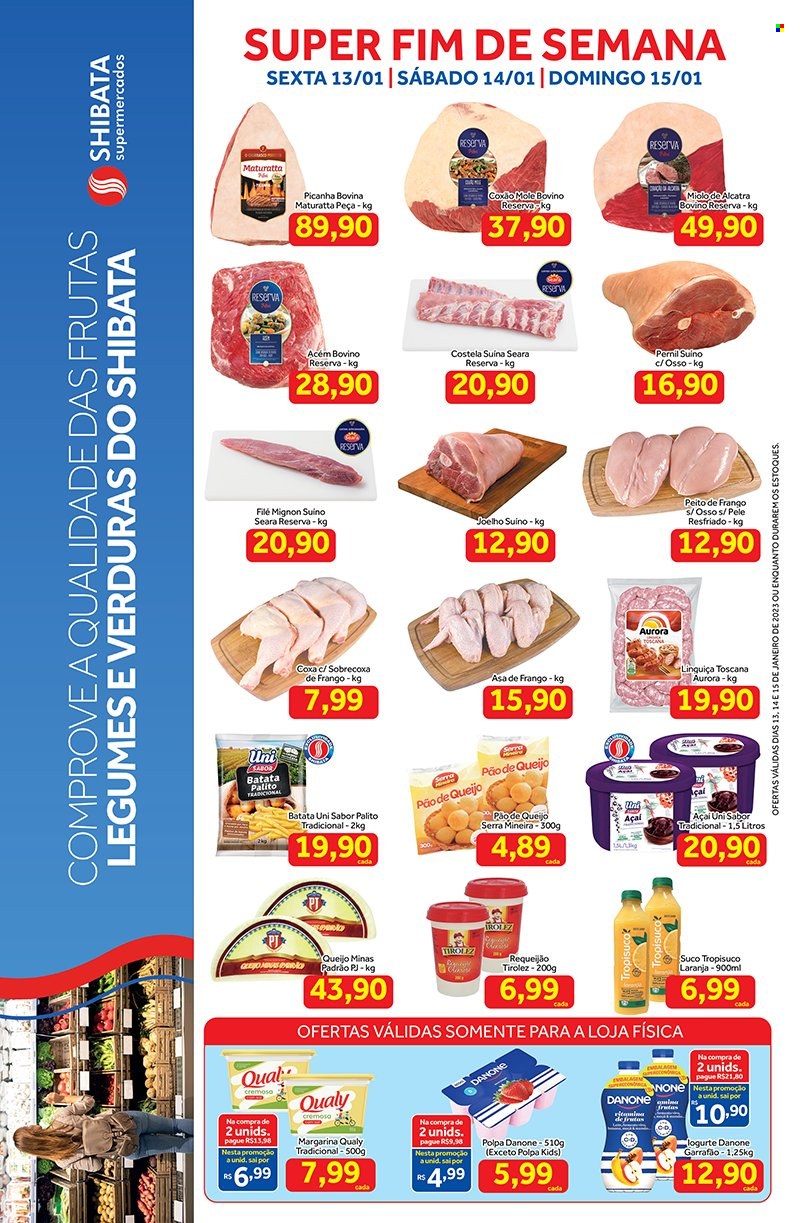 Folheto Shibata Supermercados - 13/01/2023 - 15/01/2023. Página 1