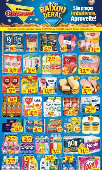 Folheto Supermercados Guanabara - 14/01/2023 - 24/01/2023.