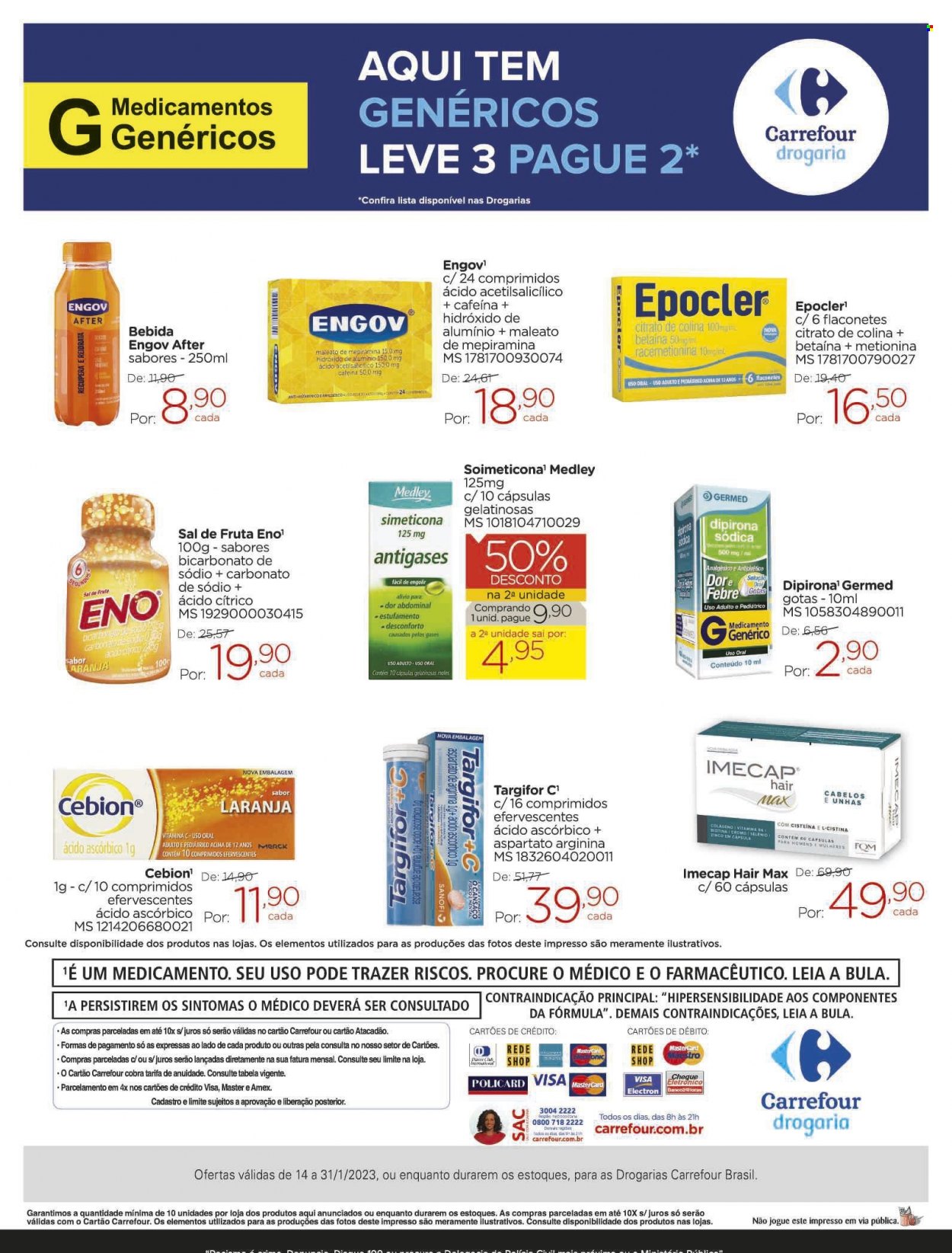 Folheto Carrefour Drogaria - 14/01/2023 - 31/01/2023. Página 2