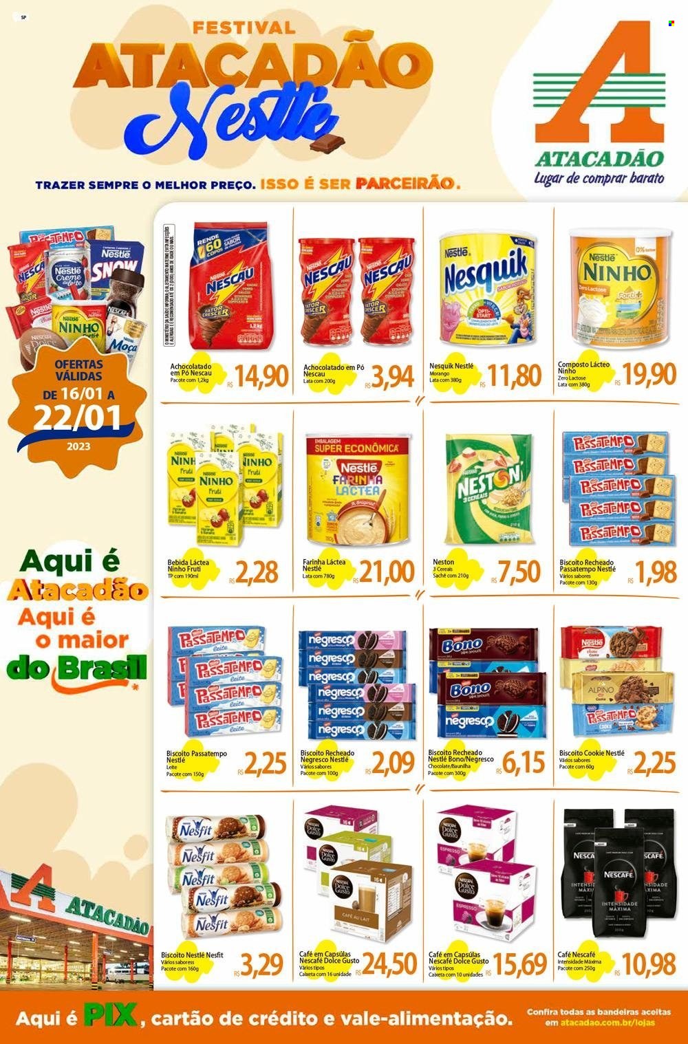 Folheto Atacadão - 16/01/2023 - 22/01/2023. Página 1