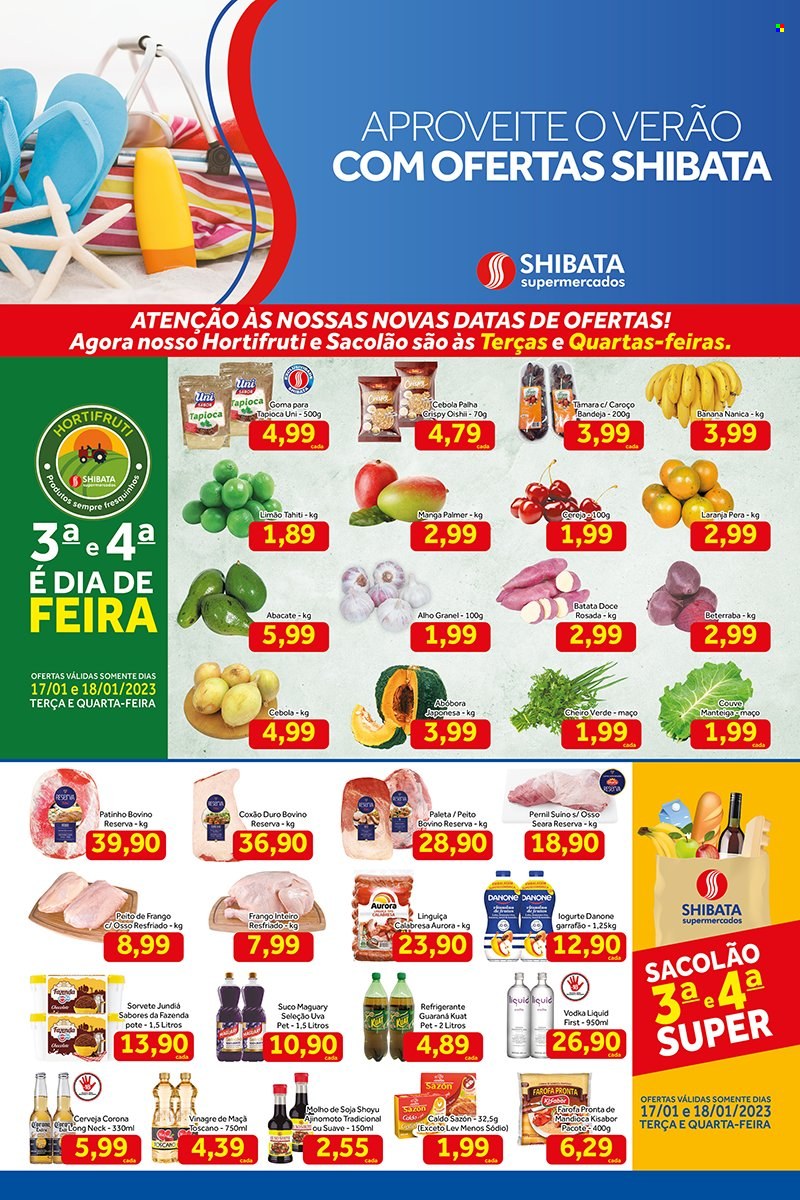 Folheto Shibata Supermercados - 17/01/2023 - 23/01/2023. Página 1
