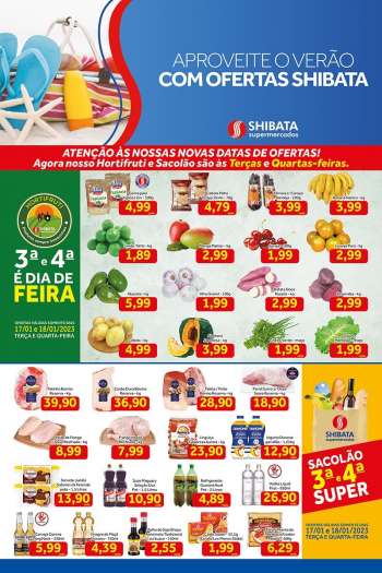Folheto Shibata Supermercados - 17/01/2023 - 23/01/2023.