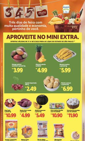 Folheto Mini Extra - 17/01/2023 - 19/01/2023.