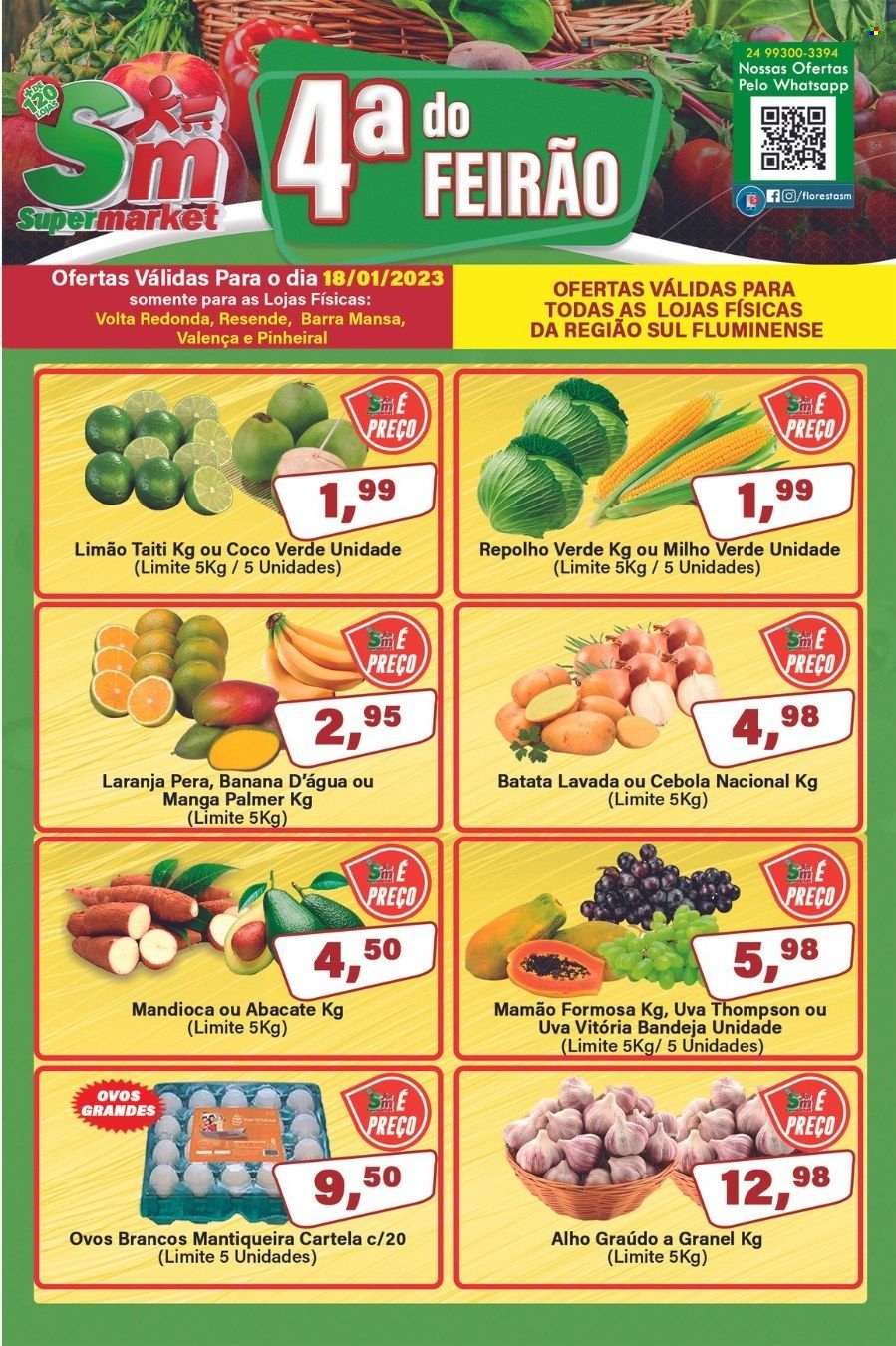 Folheto Rede Supermarket - 18/01/2023 - 18/01/2023. Página 1