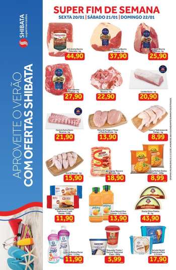 Folheto Shibata Supermercados - 20/01/2023 - 22/01/2023.