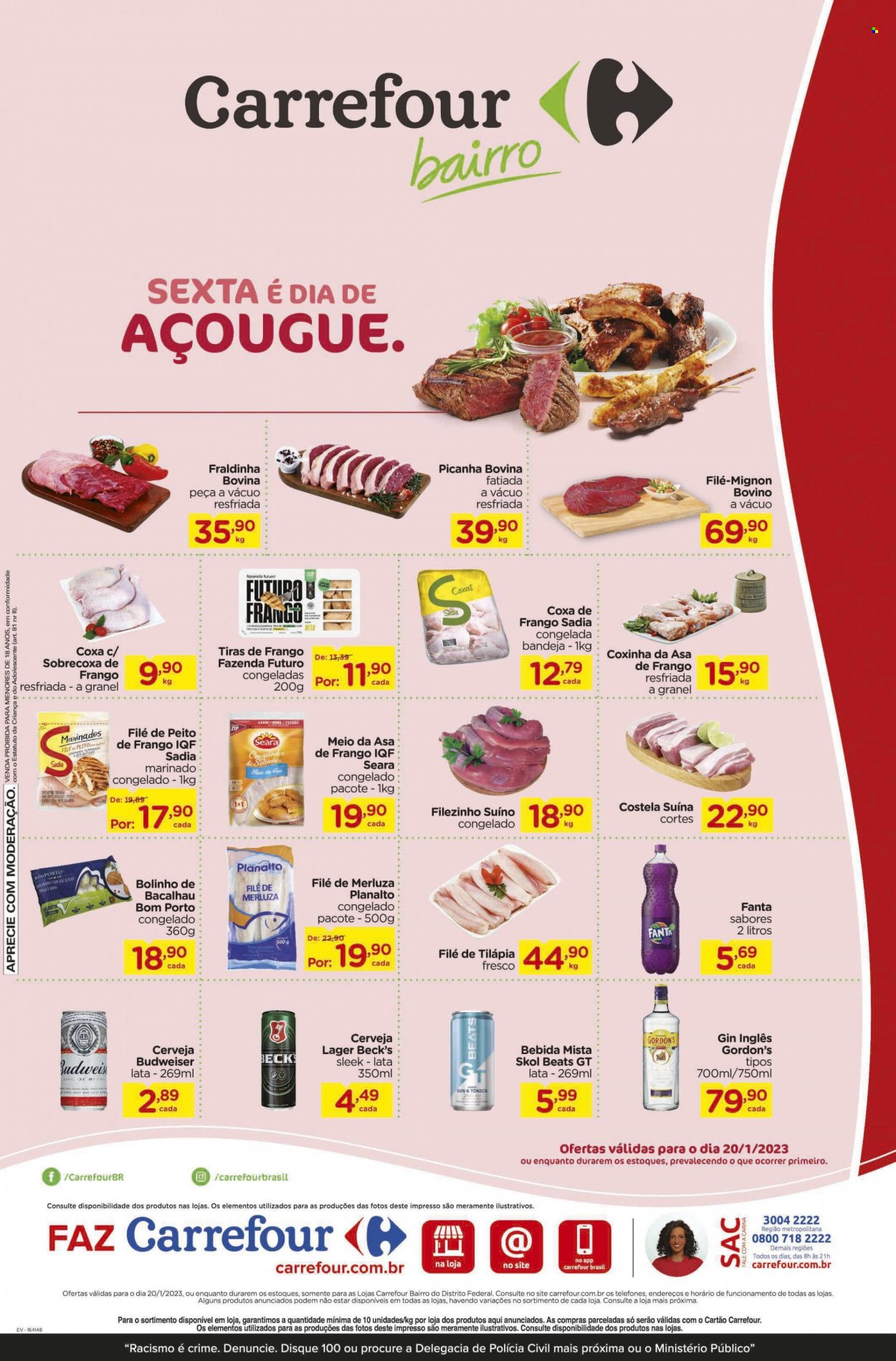 Folheto Carrefour Bairro - 20/01/2023 - 20/01/2023. Página 1