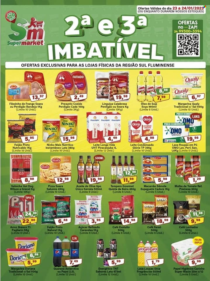 Folheto Rede Supermarket - 23/01/2023 - 24/01/2023. Página 1