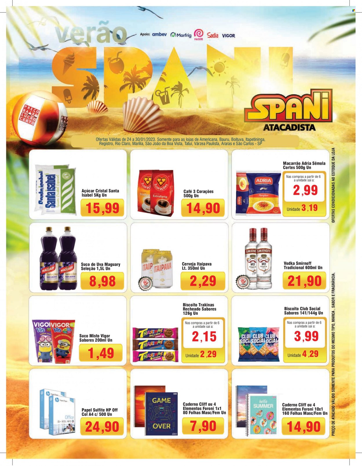 Folheto Spani Atacadista - 24/01/2023 - 30/01/2023. Página 1