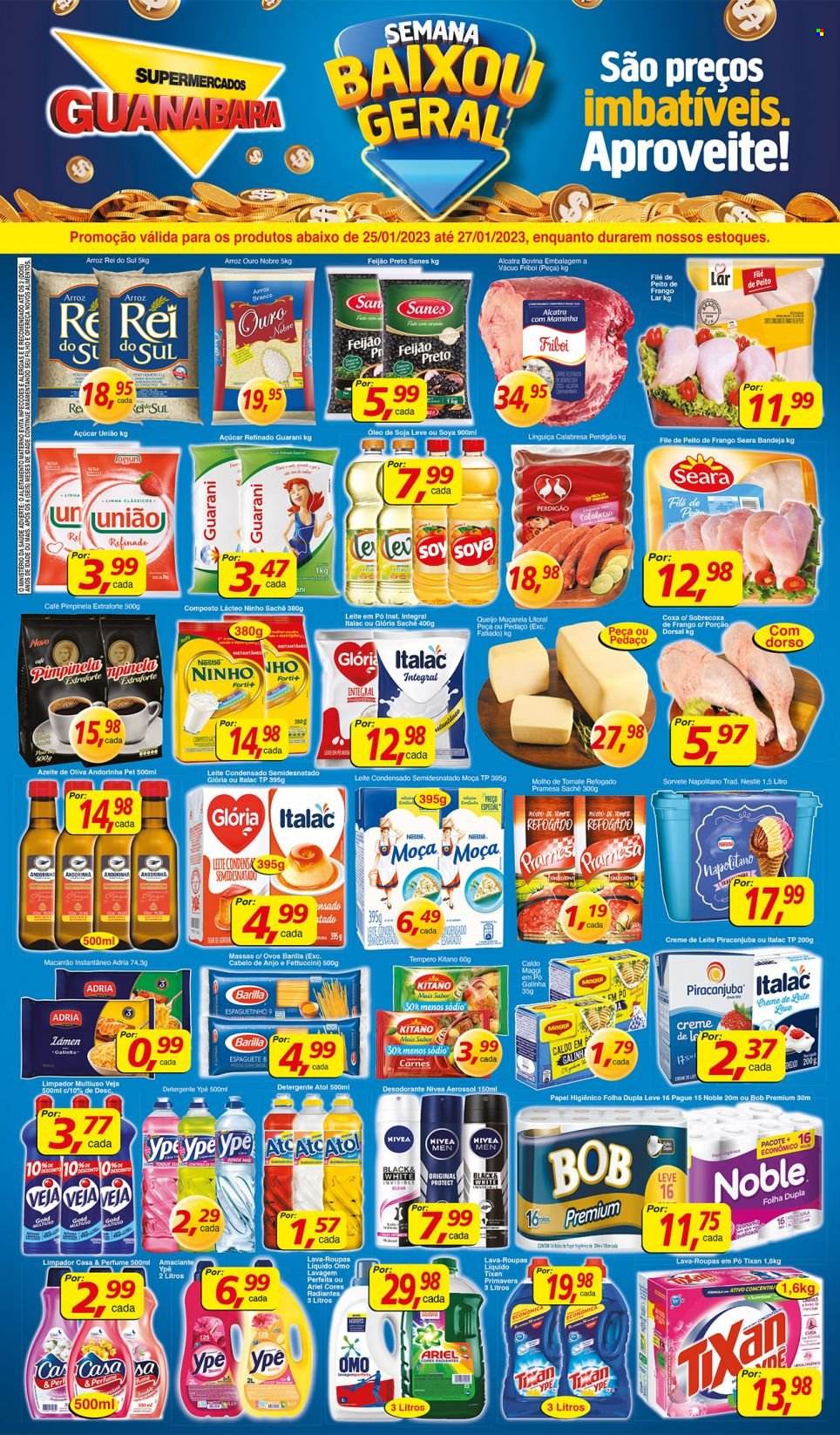 Folheto Supermercados Guanabara - 25/01/2023 - 27/01/2023. Página 12