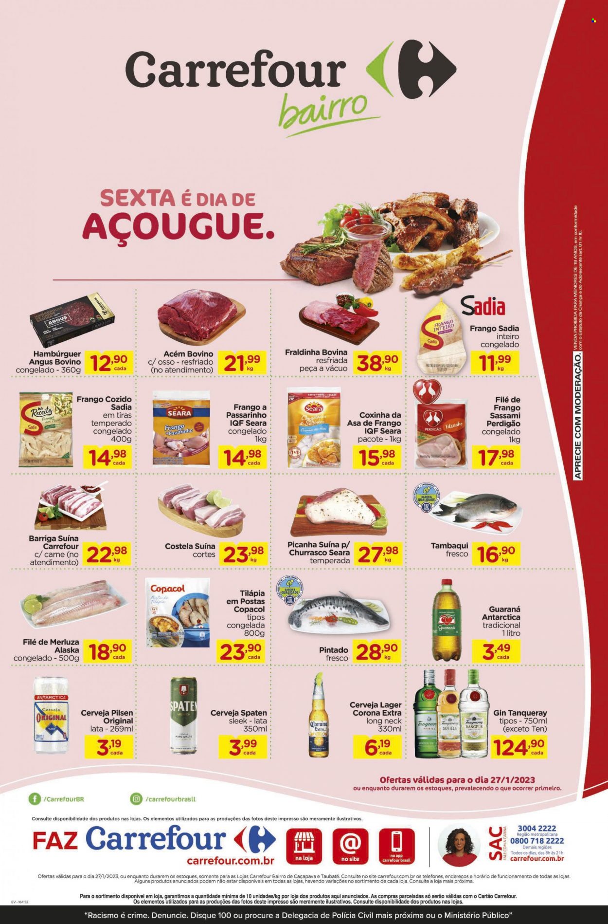 Folheto Carrefour Bairro - 27/01/2023 - 27/01/2023. Página 1