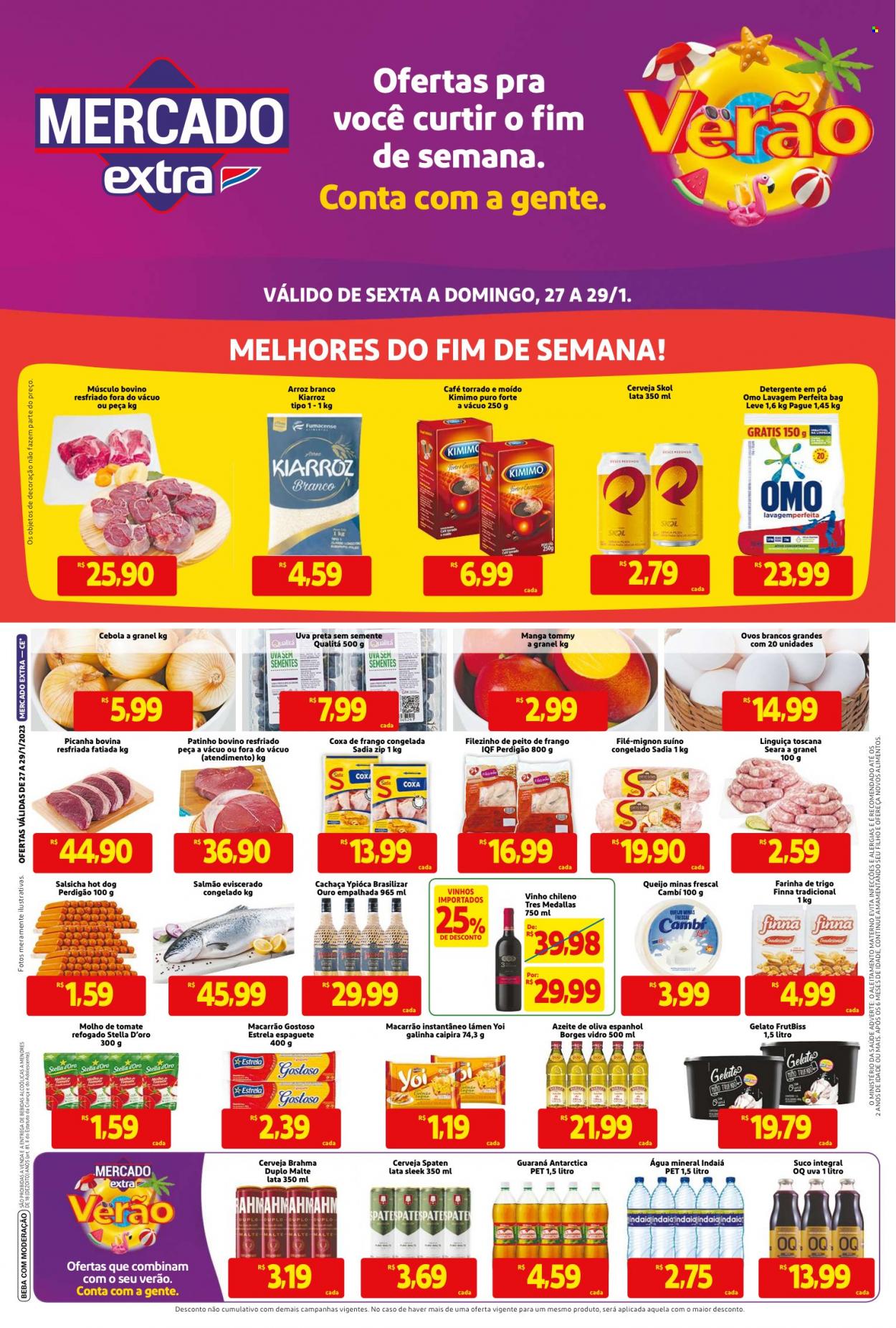 Folheto Mercado Extra - 27/01/2023 - 29/01/2023. Página 1