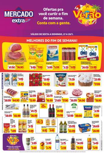 Folheto Mercado Extra - 27/01/2023 - 29/01/2023.