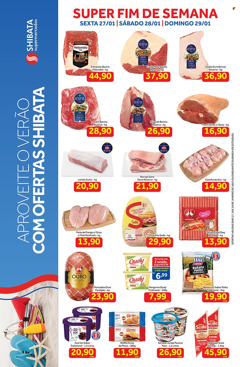 Folheto Shibata Supermercados - 27/01/2023 - 29/01/2023. Página 1