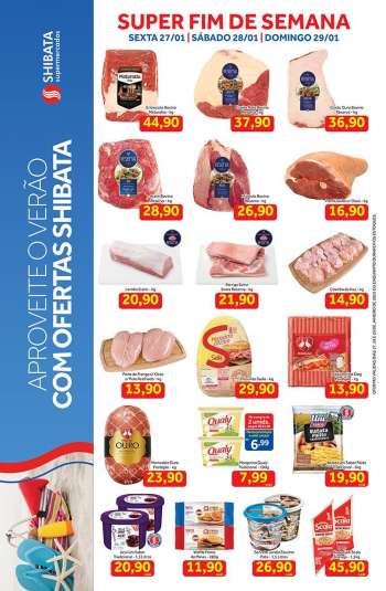 Folheto Shibata Supermercados - 27/01/2023 - 29/01/2023.