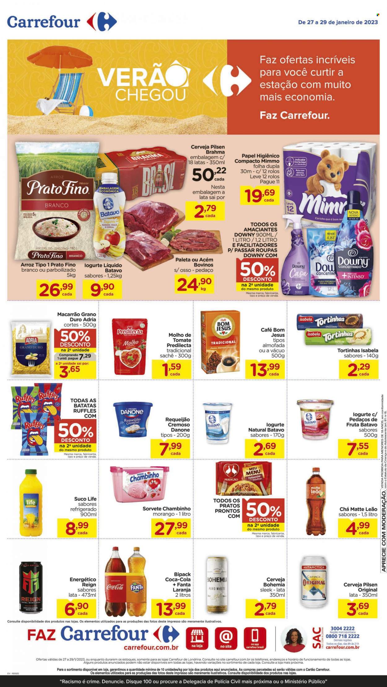 Folheto Carrefour Hiper - 27/01/2023 - 29/01/2023. Página 1