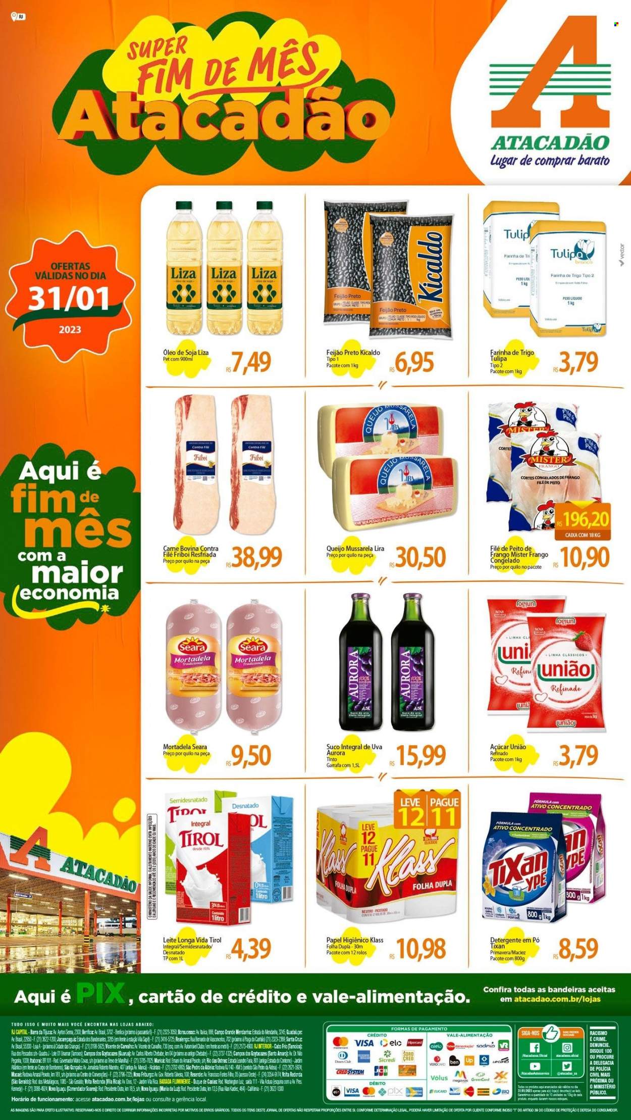 Folheto Atacadão - 31/01/2023 - 31/01/2023. Página 1