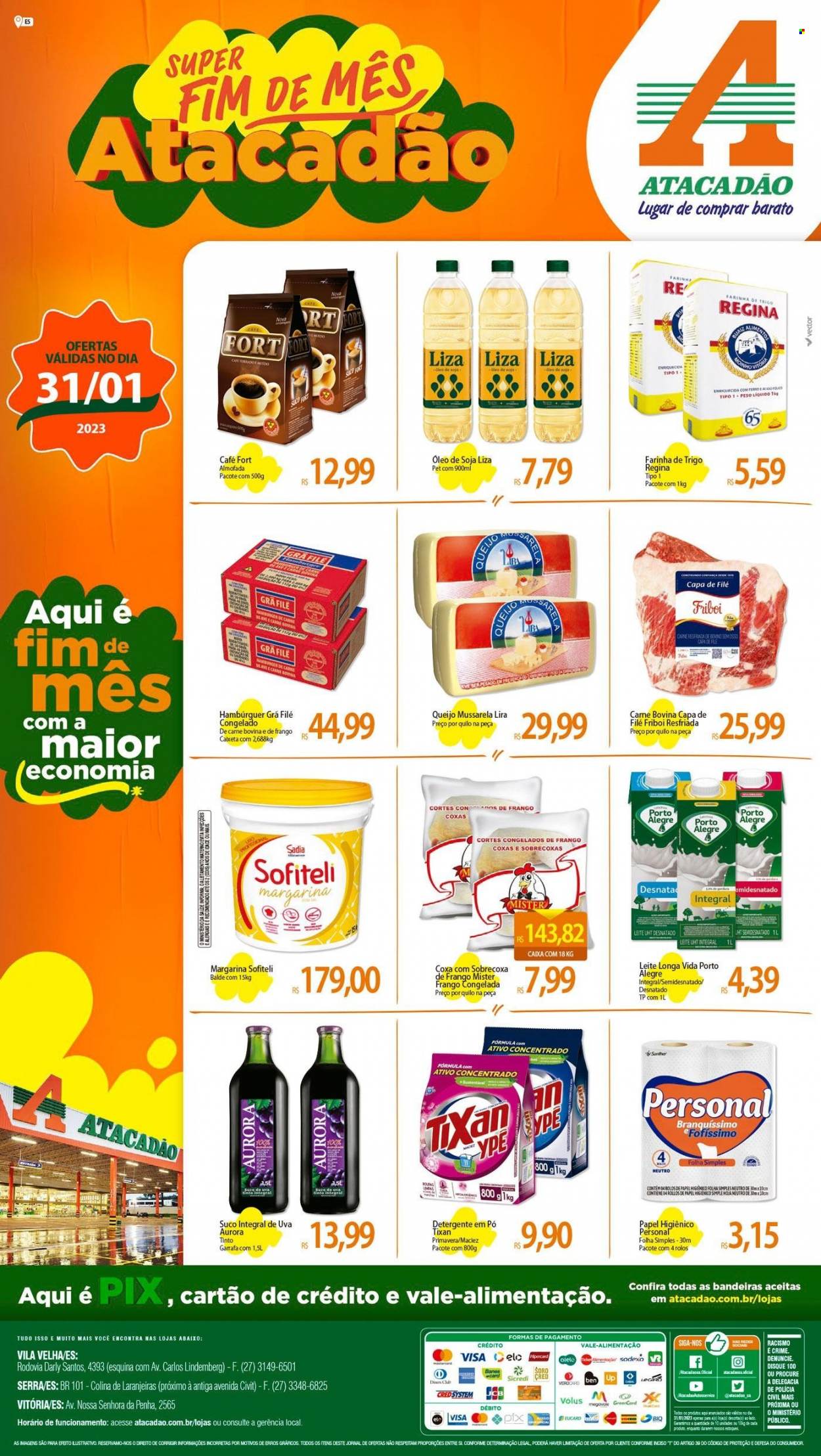 Folheto Atacadão - 31/01/2023 - 31/01/2023. Página 1