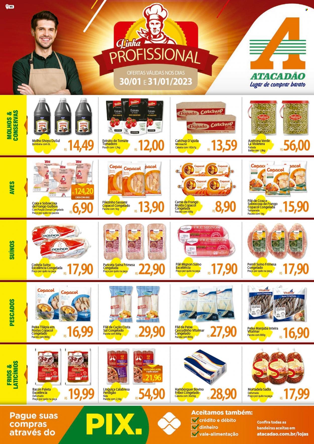 Folheto Atacadão - 30/01/2023 - 31/01/2023. Página 1