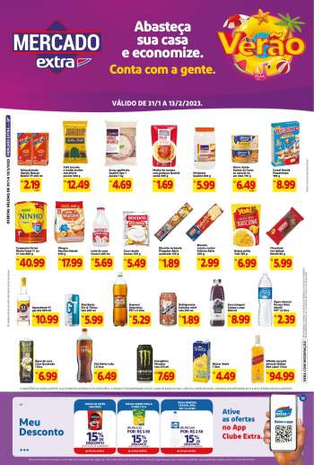 Folheto Mercado Extra - 31/01/2023 - 13/02/2023.