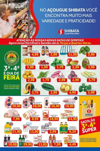 Folheto Shibata Supermercados - 31/01/2023 - 06/02/2023.