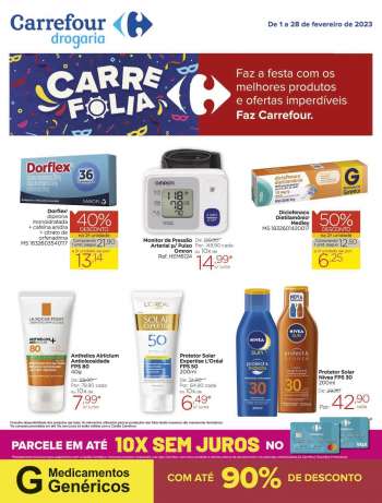 Folheto Carrefour Drogaria - 01/02/2023 - 28/02/2023.