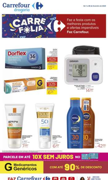 Folheto Carrefour Drogaria - 01/02/2023 - 28/02/2023.