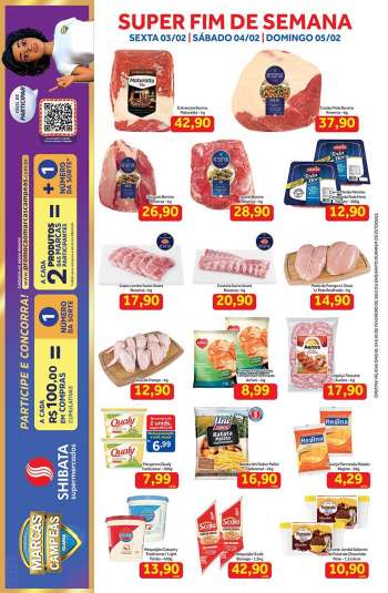 Folheto Shibata Supermercados - 03/02/2023 - 05/02/2023.