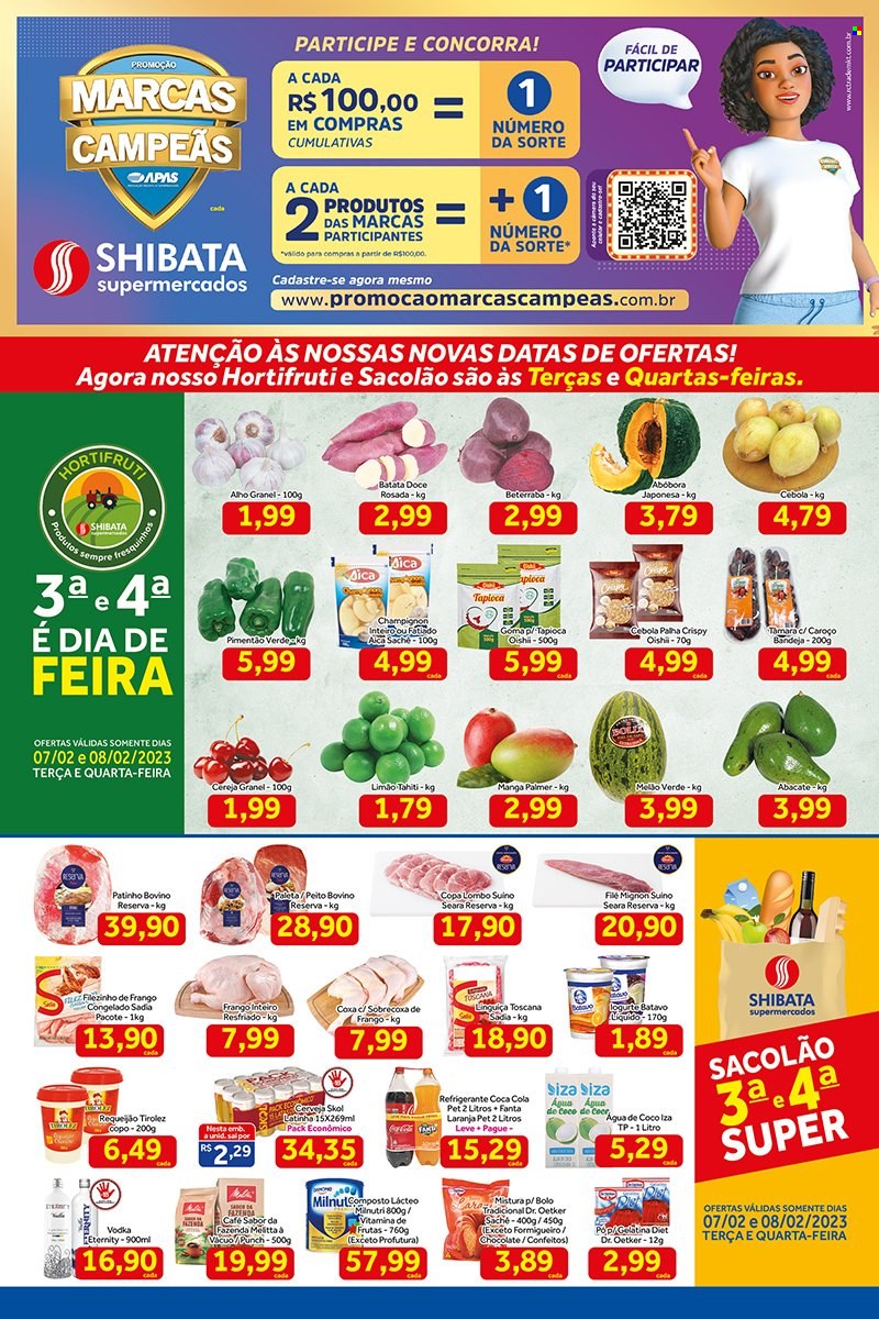 Folheto Shibata Supermercados - 07/02/2023 - 13/02/2023. Página 1