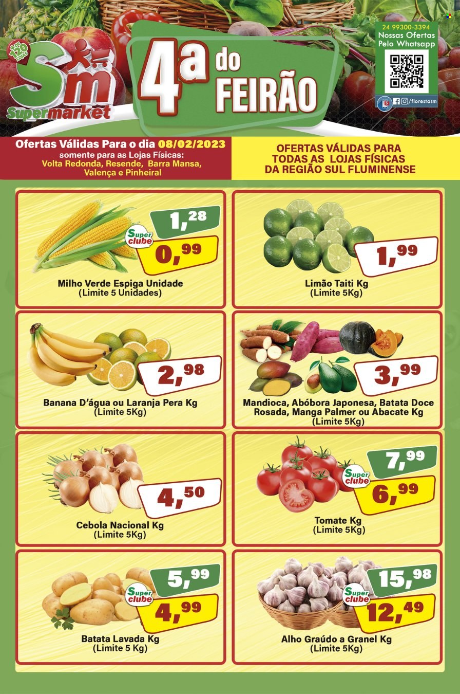 Folheto Rede Supermarket - 08/02/2023 - 08/02/2023. Página 1