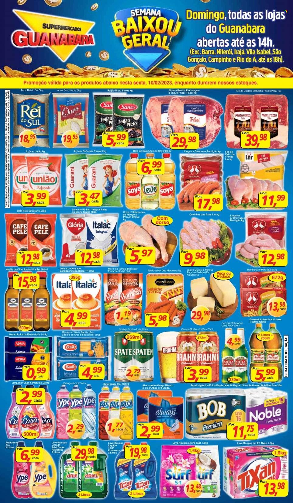 Folheto Supermercados Guanabara - 10/02/2023 - 10/02/2023. Página 1