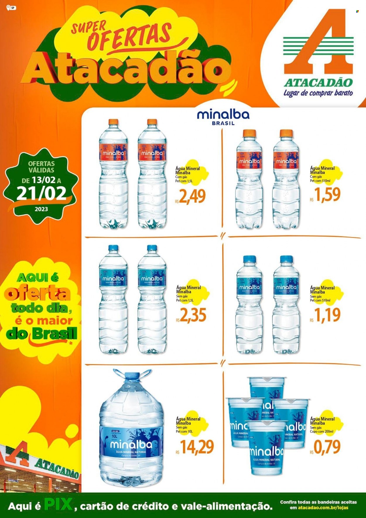 Folheto Atacadão - 13/02/2023 - 21/02/2023. Página 1