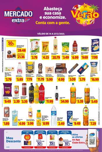 Folheto Mercado Extra - 14/02/2023 - 27/02/2023.