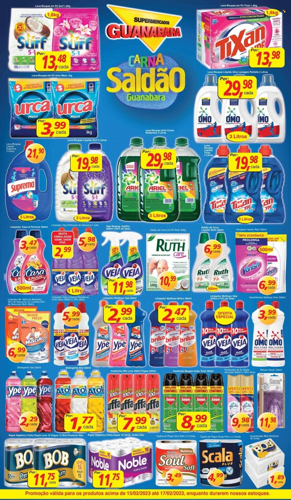 Folheto Supermercados Guanabara - 15/02/2023 - 17/02/2023. Página 9