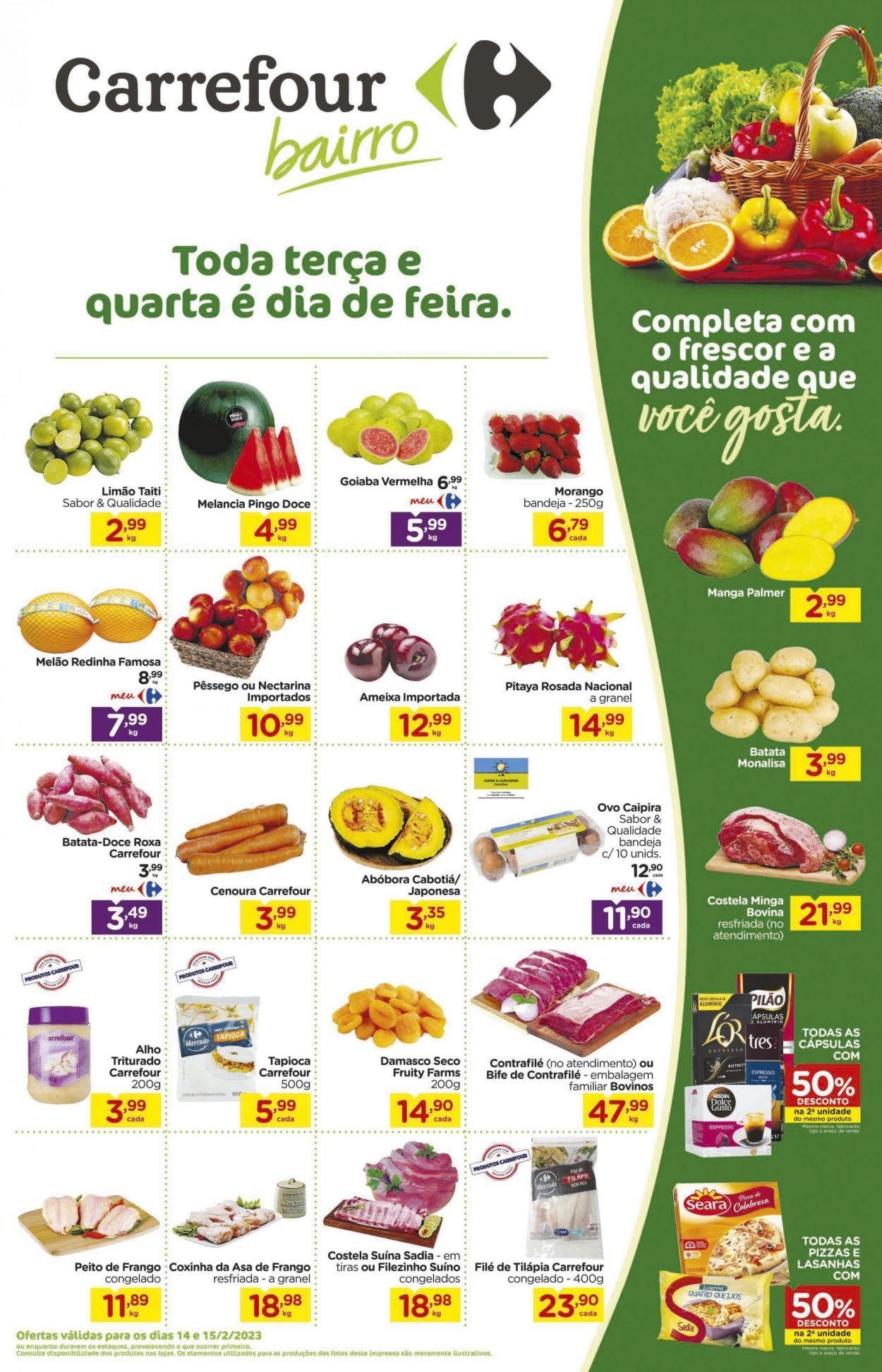 Folheto Carrefour Bairro - 14/02/2023 - 15/02/2023. Página 1