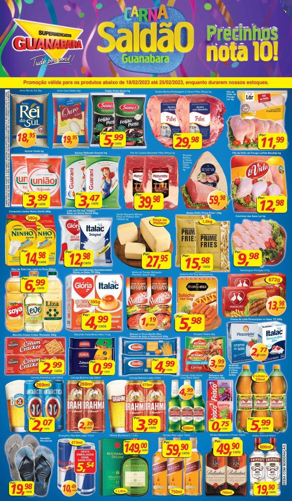 Folheto Supermercados Guanabara - 18/02/2023 - 25/02/2023. Página 1