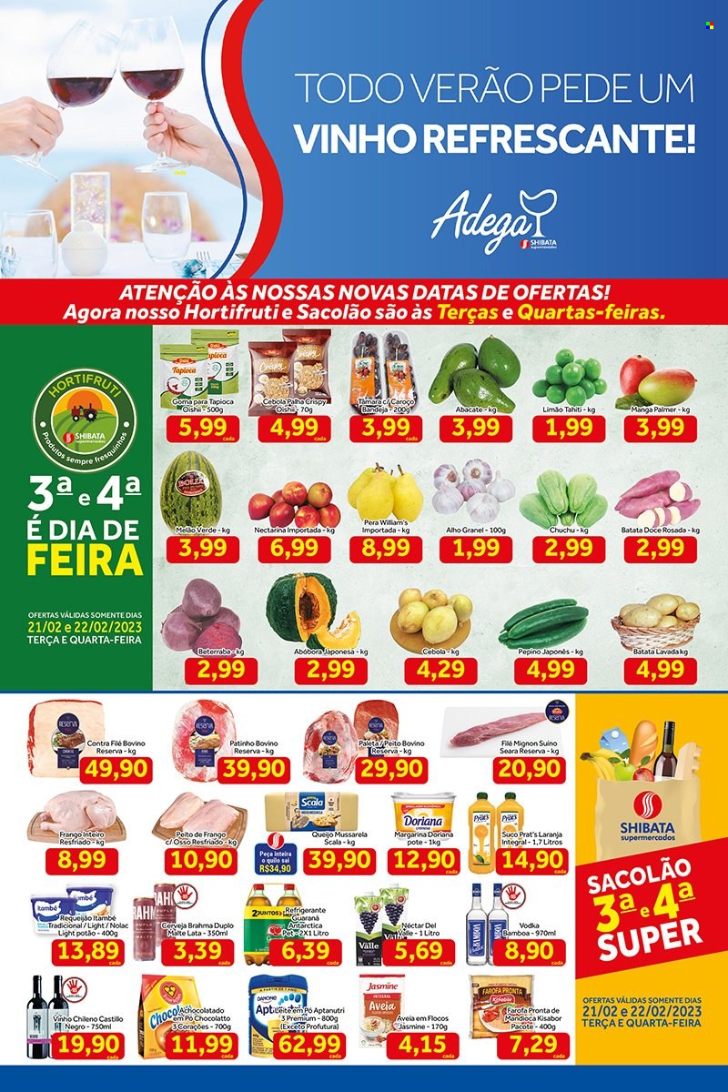 Folheto Shibata Supermercados - 21/02/2023 - 27/02/2023. Página 1