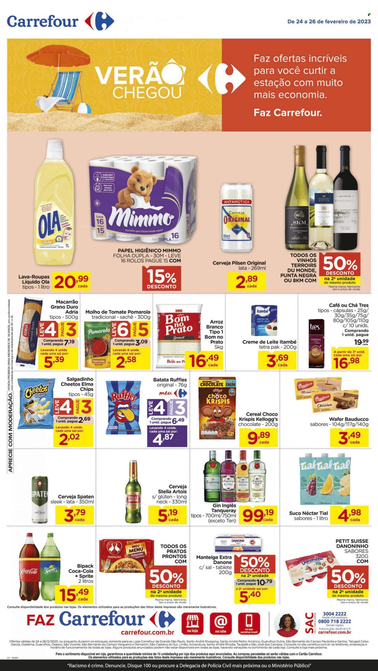 Folheto Carrefour Hiper - 24/02/2023 - 26/02/2023. Página 1