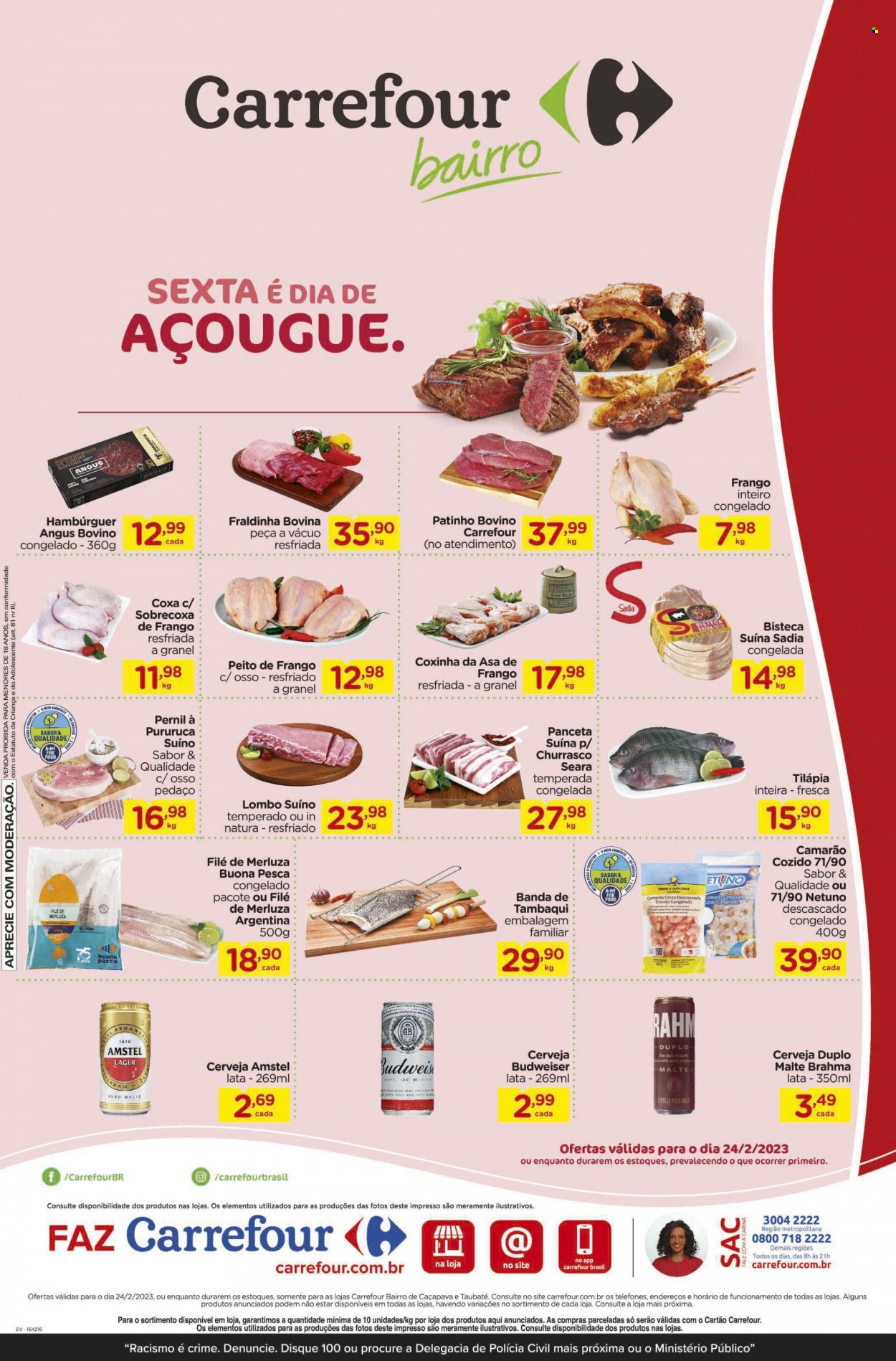 Folheto Carrefour Bairro - 24/02/2023 - 24/02/2023. Página 1